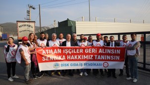 CHP'Lİ BAKAN'DAN PHILIP MORRIS TÜRKİYE SİGARA FABRİKASI ÖNÜNDE DİRENEN İŞÇİLERE DESTEK!