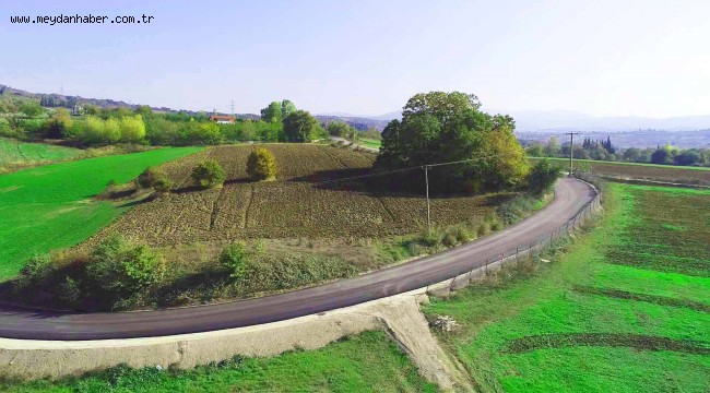 Karamürsel'de 4 köyü birbirine bağlayan yol asfaltlandı