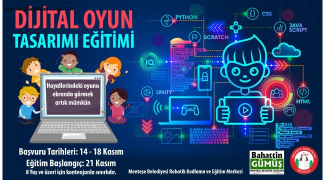 Menteşe Belediyesi'nden 'Dijital Oyun Tasarımı Eğitimi'