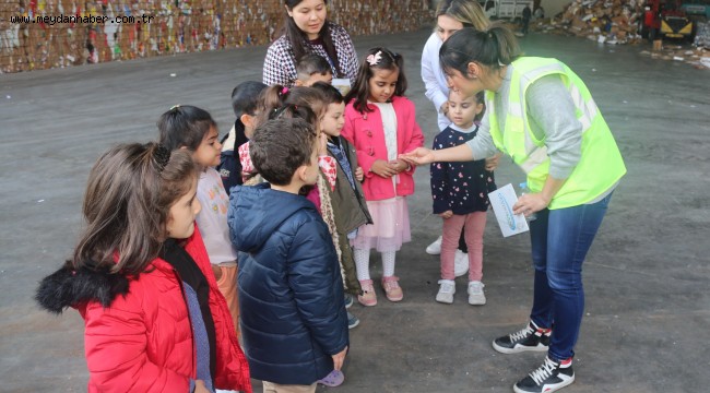 ÇOCUKLAR, GERİ DÖNÜŞÜMÜ YERİNDE ÖĞRENDİ