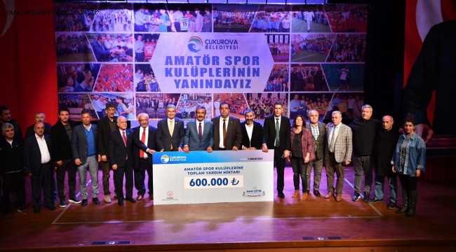 ÇUKUROVA'DAN AMATÖRLERE 600 BİN TL'LİK DESTEK