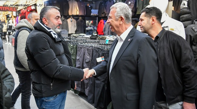 MANSUR YAVAŞ MALTEPE PAZARI ESNAFINI ZİYARET ETTİ
