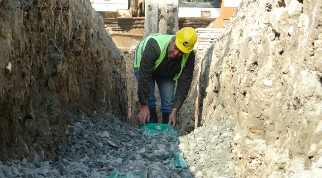 SAMANDAĞ MAĞARACIK'TA ALTYAPI ÇALIŞMALARI HIZLA SÜRÜYOR