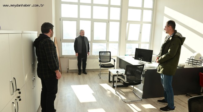 8 müdürlük yeni binada hizmet vermeye başladı