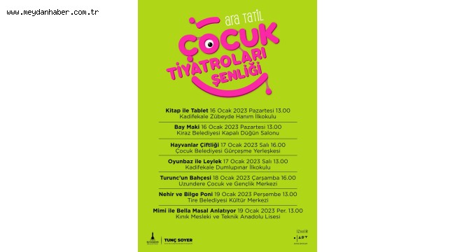 Çocuk tiyatroları şenliği başlıyor