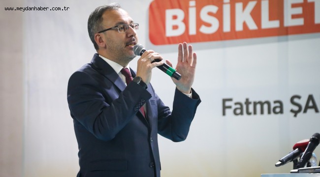 GAZİANTEP BÜYÜKŞEHİR, BAKAN KASAPOĞLU'NUN KATILIMIYLA 1500 LİSANSLI SPORCUYA BİSİKLET DAĞITTI