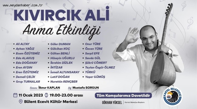 Kıvırcık Ali Vefatının 12. Yılında Kartal'da Anılacak