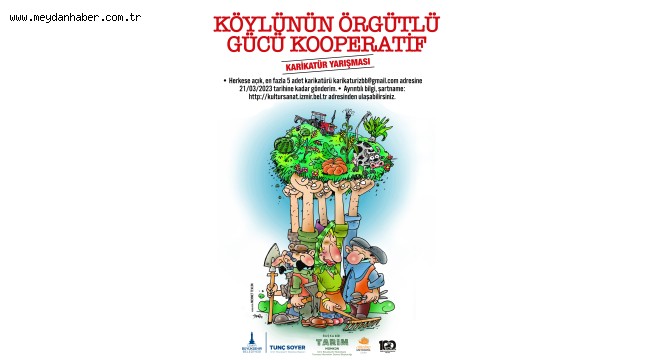 "Köylünün Örgütlü Gücü Kooperatif" temalı 2. Ulusal Karikatür Yarışması için başvurular başladı