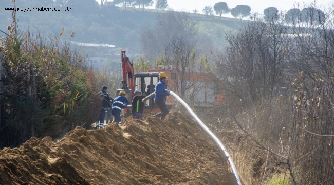 Ödemiş'in İlkurşun mahallesine yeni su hattı