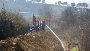 Ödemiş'in İlkurşun mahallesine yeni su hattı