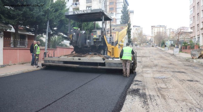 Petrol İş Mahallesi'nde 1250 Ton Asfalt Serimi Yapıldı