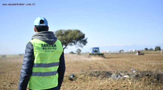 SARIÇAM BELEDİYESİ'NDEN MERA ISLAH ÇALIŞMASI