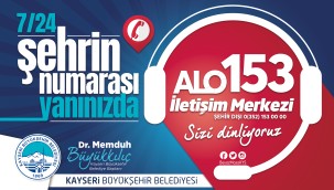 ŞEHRİN TELEFONU ALO 153, 1 YILDA YAKLAŞIK 1 MİLYON ÇAĞRIYA CEVAP VERDİ