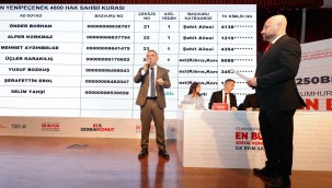 SİNCAN'DA YAPILAN TOPLU KONUTLAR SAHİPLERİNİ BULDU