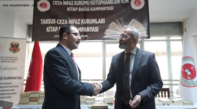 -TARSUS BELEDİYESİ'NDEN CEZAEVİ KÜTÜPHANELERİ İÇİN 2 BİN 500 ADET KİTAP BAĞIŞLANDI