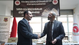 -TARSUS BELEDİYESİ'NDEN CEZAEVİ KÜTÜPHANELERİ İÇİN 2 BİN 500 ADET KİTAP BAĞIŞLANDI