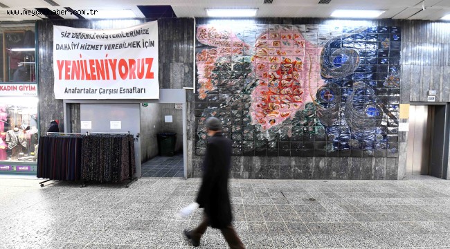 ULUS'TA DÖNÜŞÜM SÜRÜYOR: 60 YILLIK TARİHİ ANAFARTALAR ÇARŞISI YENİLENİYOR