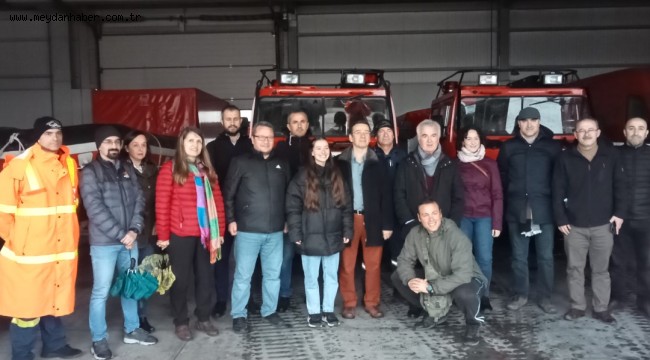 İtfaiye Afetlere Hazırız projesi için Yunanistan'da