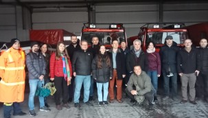 İtfaiye Afetlere Hazırız projesi için Yunanistan'da