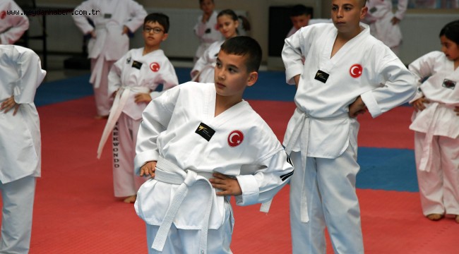 Taekwondo kuşak sınavı yapıldı