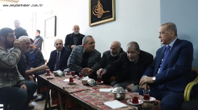 Cumhurbaşkanı Erdoğan Fatih'te esnafı ziyaret etti