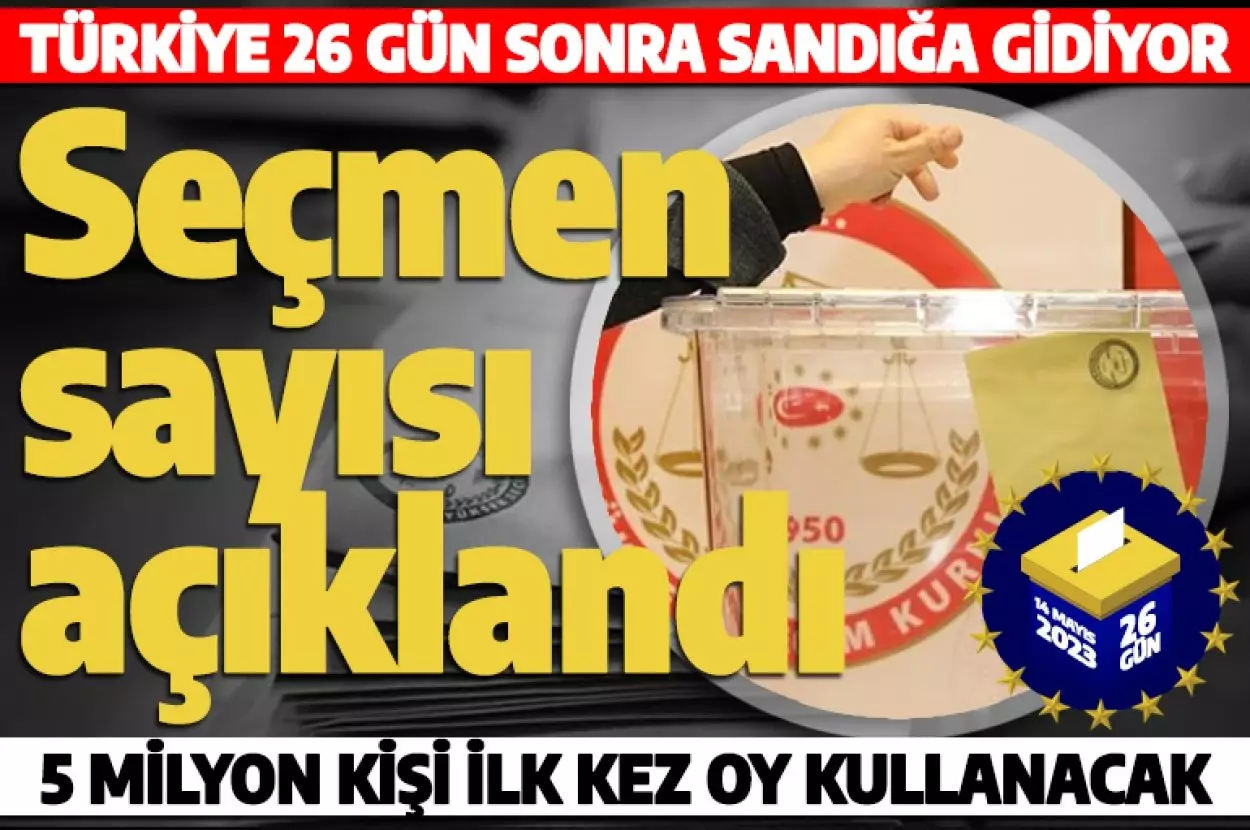 Son dakika: YSK başkanı duyurdu! Seçmen sayısı belli oldu