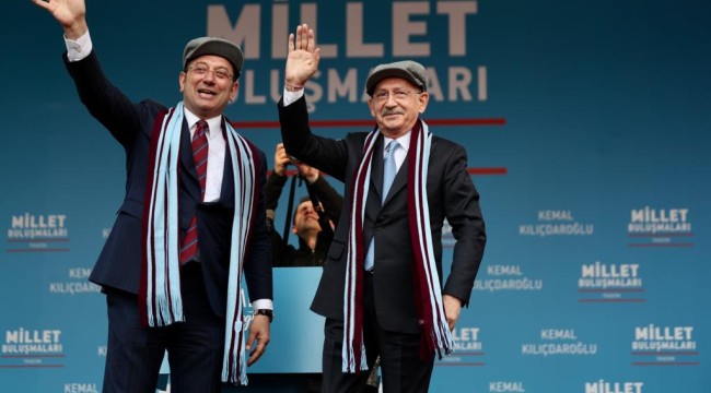 TRABZON, KILIÇDAROĞLU VE İMAMOĞLU'NU BAĞRINA BASTI