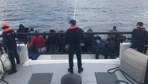 Türk kara sularına itilen 44 göçmen kurtarıldı
