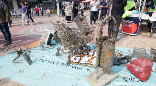 İzmit Körfezinden 5 ton hayalet ağ çıkarıldı