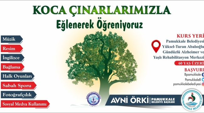 PAMUKKALE BELEDİYESİ'NDEN KOCA ÇINARLARA MÜJDE