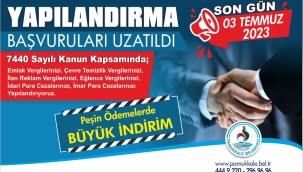  YAPILANDIRMADA SON GÜN 3 TEMMUZ