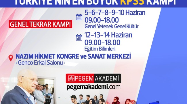 Yenimahalle'den memur adaylarına "Genel Tekrar Kampı"