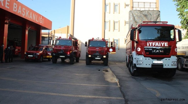 KAYSERİ BÜYÜKŞEHİR İTFAİYESİ'NDEN ANTALYA'DAKİ YANGIN SÖNDÜRME ÇALIŞMALARINA DESTEK