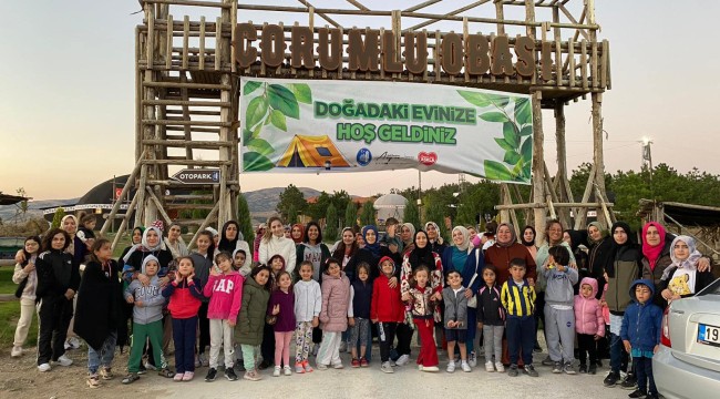 Anne-Çocuk Kampına yoğun ilgi Anne-Çocuk Kampı renkli görüntülere sahne oldu