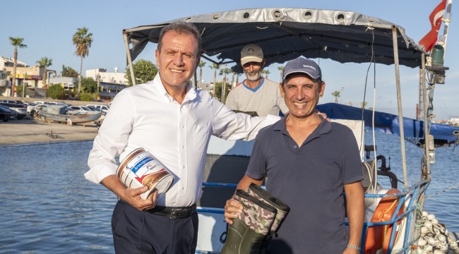 BALIKÇILARIN EKİPMANLARI BÜYÜKŞEHİR'DEN