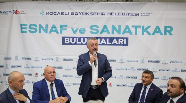 Başkan Büyükakın, Dilovası esnafıyla buluştu
