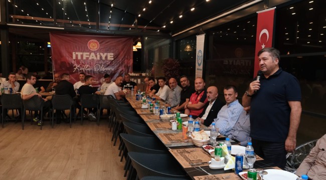 BAŞKAN ŞENLİKOĞLU İTFAİYECİLERLE YEMEKTE BULUŞTU