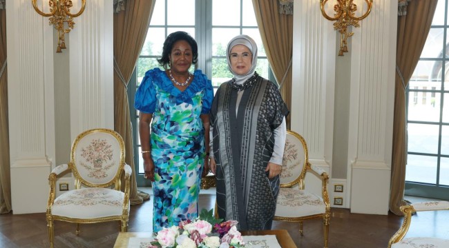 Emine Erdoğan, Kongo Cumhuriyeti Cumhurbaşkanı'nın eşi N'Guesso ile görüştü