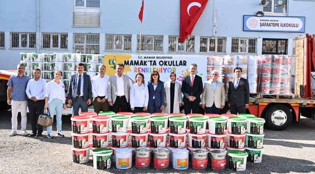 Mamak'ta Okullar Renkleniyor