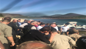 Tahtalı Barajı'nda helikopter kazası İZSU ve itfaiye ekipleri seferber oldu