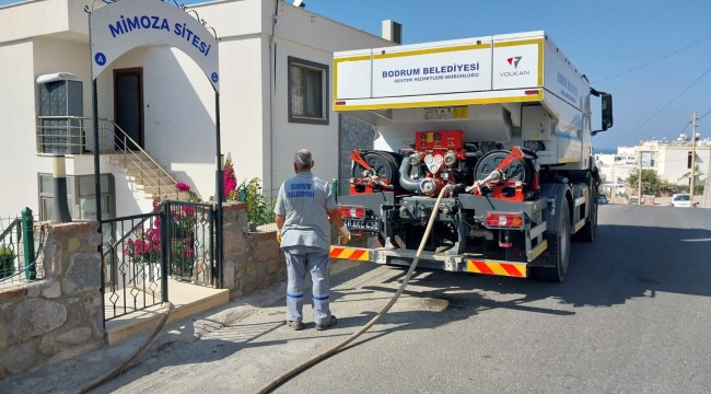 BELEDİYEDEN SU TANKERİ DESTEĞİ