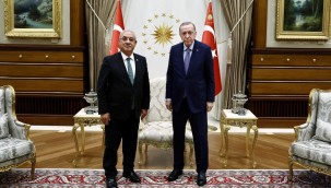 Cumhurbaşkanı Erdoğan, DSP Genel Başkanı Aksakal'ı kabul etti