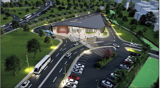 Gölcük terminalinde çatı imalatı sürüyor