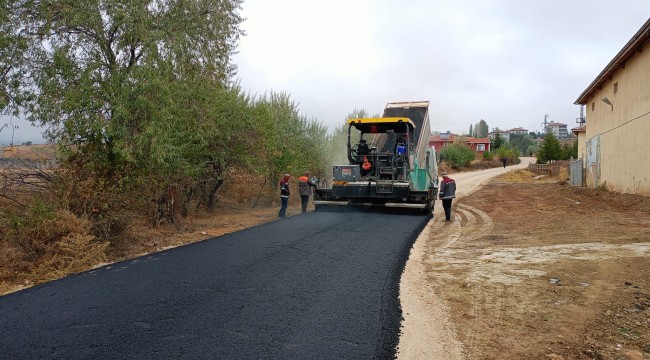Ortaköy'e 1400 metre asfalt