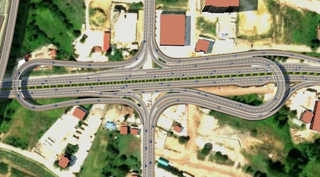 Solaklar kavşağı mimarisiyle dikkat çekiyor