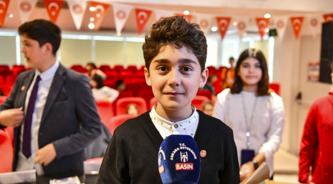 Ankara Büyükşehir Belediyesi Çocuk Meclisi Başkanlık Divanı seçimleri tamamlandı.