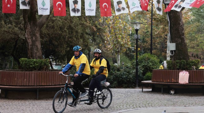 ÇANKAYA'DA ÇOCUK HAKLARI İÇİN PEDALLADILAR 