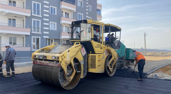 Söğütlüevler'e 1000 ton sıcak asfalt