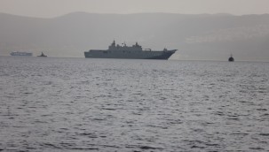 TCG Anadolu körfeze demir attı