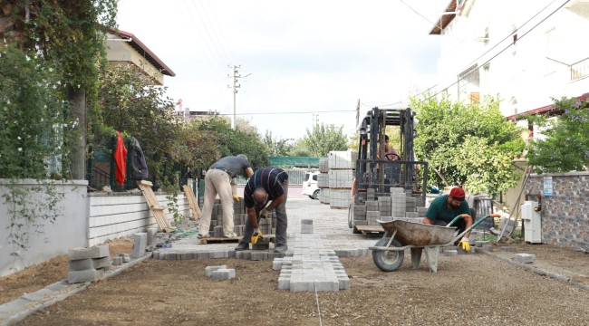YOL YAPIM SEFERBERLİĞİ BURHANİYE'DE DEVAM EDİYOR
